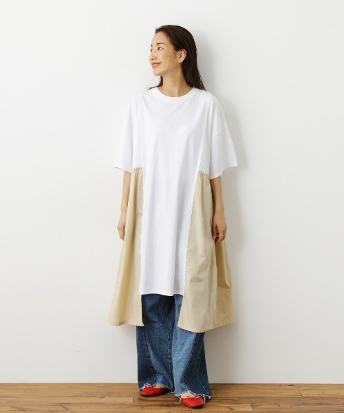 RODEO CROWNS WIDE BOWL（ロデオクラウンズワイドボウル）の「Re likeワンピース（ワンピース・レディース・ブラック/オフホワイト・FREE）」の16枚目の写真