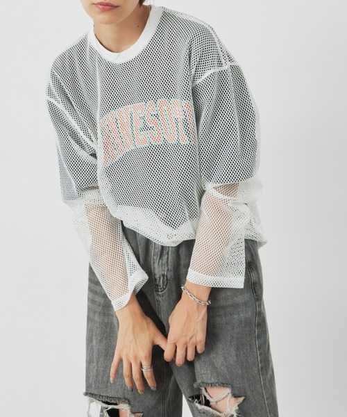 Auntie Rosa Holiday（アンティローザホリデー）の「メッシュオーバーサイズプルオーバー（Tシャツ/カットソー・レディース・ブラック/アイボリー・FREE）」の13枚目の写真