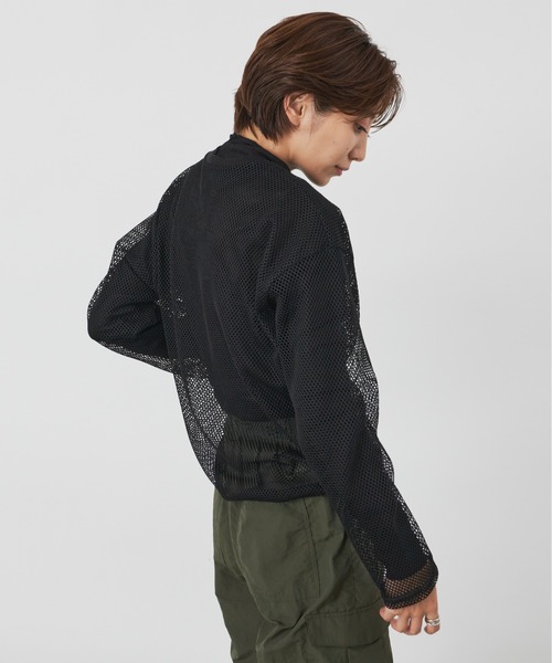 Auntie Rosa Holiday（アンティローザホリデー）の「メッシュオーバーサイズプルオーバー（Tシャツ/カットソー・レディース・ブラック/アイボリー・FREE）」の7枚目の写真