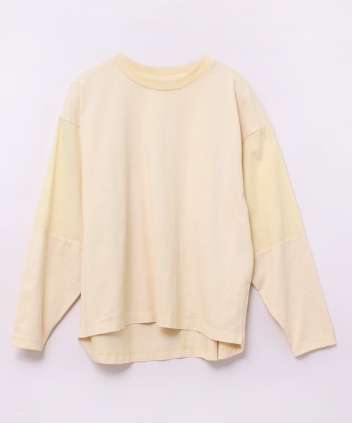 RNA-N(アールエヌエーエヌ)の「M1923 布帛コンビデザインロンT(Tシャツ/カットソー・レディース・グレー/イエロー/パープル・MEDIUM)」の9枚目の写真