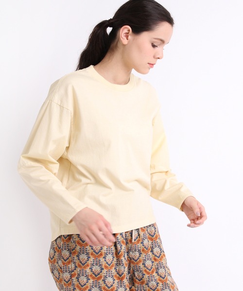 RNA-N(アールエヌエーエヌ)の「M1923 布帛コンビデザインロンT(Tシャツ/カットソー・レディース・グレー/イエロー/パープル・MEDIUM)」の4枚目の写真