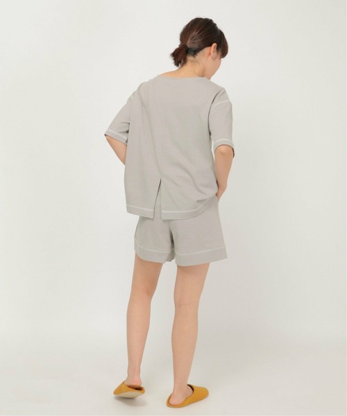 ikka（イッカ）の「配色ステッチロゴT（Tシャツ/カットソー・レディース・ライトグレー/ピンク・L/M）」の5枚目の写真
