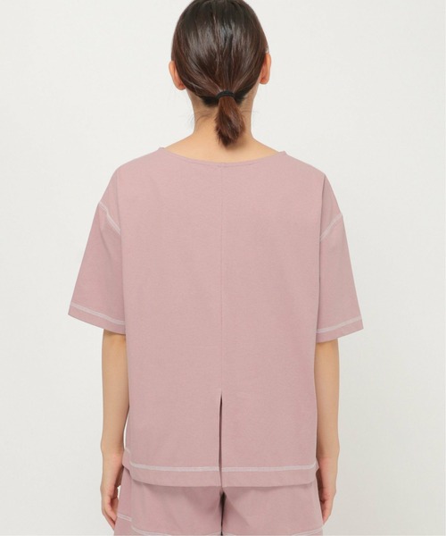 ikka（イッカ）の「配色ステッチロゴT（Tシャツ/カットソー・レディース・ライトグレー/ピンク・L/M）」の8枚目の写真