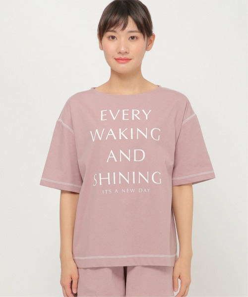 ikka（イッカ）の「配色ステッチロゴT（Tシャツ/カットソー・レディース・ライトグレー/ピンク・L/M）」の9枚目の写真