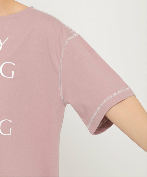 ikka（イッカ）の「配色ステッチロゴT（Tシャツ/カットソー・レディース・ライトグレー/ピンク・L/M）」の10枚目の写真