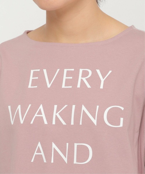 ikka（イッカ）の「配色ステッチロゴT（Tシャツ/カットソー・レディース・ライトグレー/ピンク・L/M）」の12枚目の写真