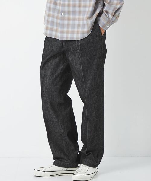 green label relaxing（グリーンレーベルリラクシング）の「＜green label relaxing＞シグネチャーデニム ワイドタック パンツ ジーンズ（デニムパンツ・メンズ・ブラック/モカ・S/M/L/XL）」の13枚目の写真