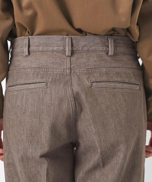 green label relaxing（グリーンレーベルリラクシング）の「＜green label relaxing＞シグネチャーデニム ワイドタック パンツ ジーンズ（デニムパンツ・メンズ・ブラック/モカ・S/M/L/XL）」の19枚目の写真