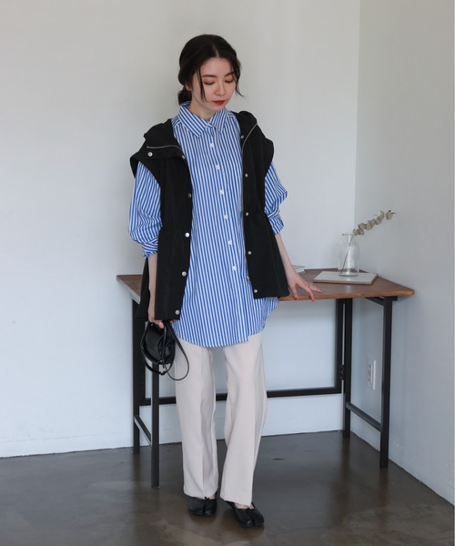 feepur（フェピュール）の「2wayマウンテンパーカー / ベスト（マウンテンパーカー・レディース・ブラック/カーキ/アイボリー・MEDIUM）」の18枚目の写真