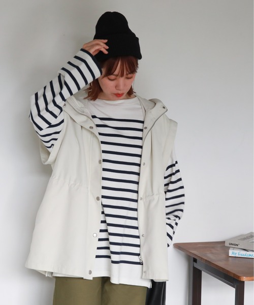 feepur（フェピュール）の「2wayマウンテンパーカー / ベスト（マウンテンパーカー・レディース・ブラック/カーキ/アイボリー・MEDIUM）」の15枚目の写真