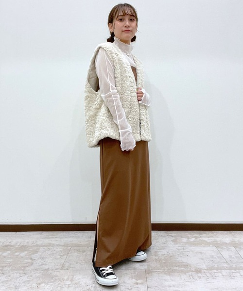 w closet(ダブルクローゼット)の「【マルチウェイ】キャミワンピース(ワンピース・レディース・ブラック/パープル/ブラウン/ライトベージュ・FREE)」の5枚目の写真
