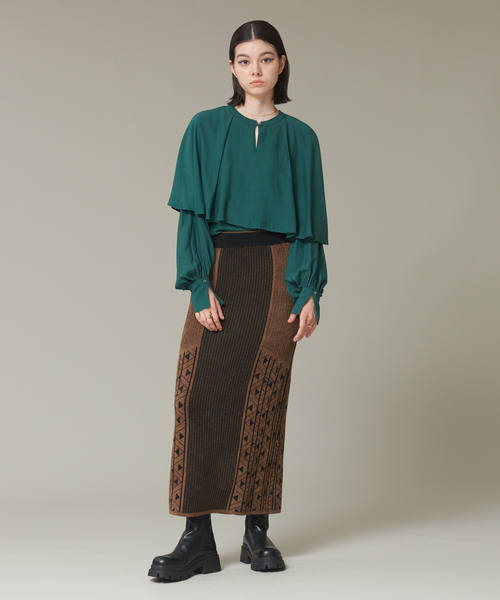 【セール】【WEB限定カラーあり】【前後着用可】2wayフリルカラーブラウス（シャツ/ブラウス）｜NOMINE（ノミネ）