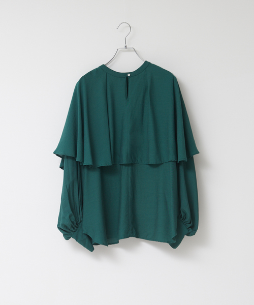 【セール】【WEB限定カラーあり】【前後着用可】2wayフリルカラーブラウス（シャツ/ブラウス）｜NOMINE（ノミネ）