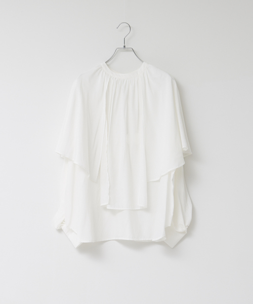 【セール】【WEB限定カラーあり】【前後着用可】2wayフリルカラーブラウス（シャツ/ブラウス）｜NOMINE（ノミネ）