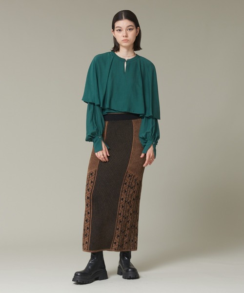 【セール】【WEB限定カラーあり】【前後着用可】2wayフリルカラーブラウス（シャツ/ブラウス）｜NOMINE（ノミネ）