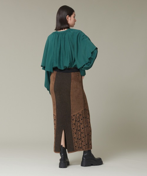 【セール】【WEB限定カラーあり】【前後着用可】2wayフリルカラーブラウス（シャツ/ブラウス）｜NOMINE（ノミネ）