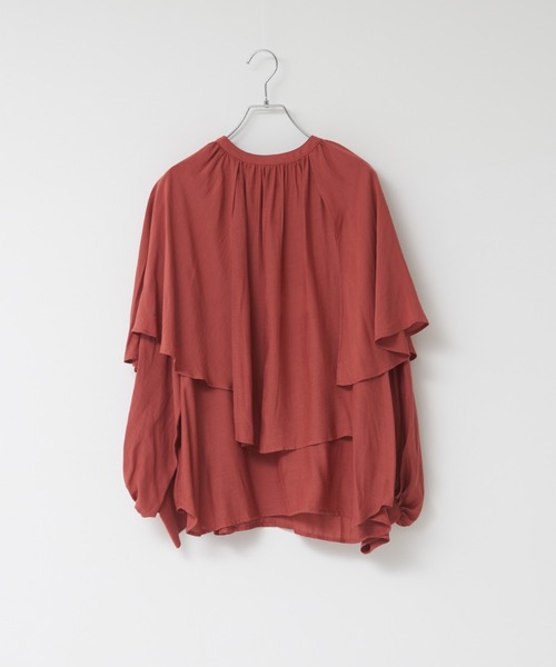 【セール】【WEB限定カラーあり】【前後着用可】2wayフリルカラーブラウス（シャツ/ブラウス）｜NOMINE（ノミネ）