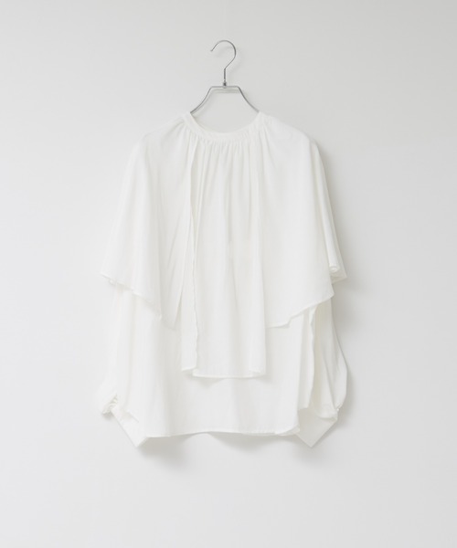 【セール】【WEB限定カラーあり】【前後着用可】2wayフリルカラーブラウス（シャツ/ブラウス）｜NOMINE（ノミネ）