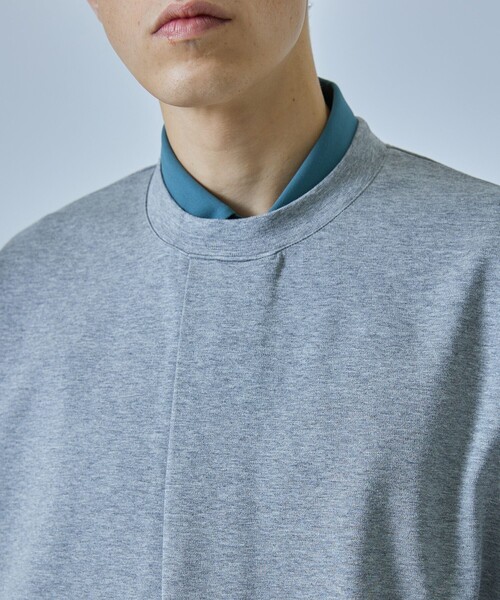 CITY TOKYO（シティトウキョウ）の「フロントオープンクルーネックスエット（スウェット・メンズ・グレー/オフホワイト・1/2/3）」の4枚目の写真