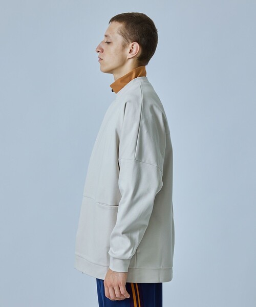 CITY TOKYO（シティトウキョウ）の「フロントオープンクルーネックスエット（スウェット・メンズ・グレー/オフホワイト・1/2/3）」の17枚目の写真