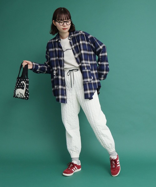 I am I in fact...(アイアムアイインファクト)の「OMBRE CHECK gather big shirt(シャツ/ブラウス・レディース・ブルー/グレー・FREE)」の18枚目の写真