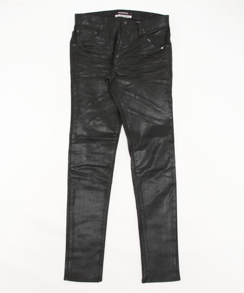 semantic design(セマンティックデザイン)の「セマンティックデザイン MADE IN JAPAN ソフトレザーコーティング スキニーデニム(デニムパンツ・メンズ・ダークウッド/ブラック・S/X-LARGE/LARGE/MEDIUM)」の2枚目の写真