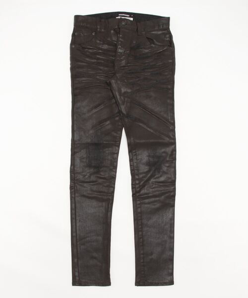 semantic design(セマンティックデザイン)の「セマンティックデザイン MADE IN JAPAN ソフトレザーコーティング スキニーデニム(デニムパンツ・メンズ・ダークウッド/ブラック・S/X-LARGE/LARGE/MEDIUM)」の4枚目の写真