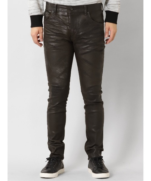 semantic design(セマンティックデザイン)の「セマンティックデザイン MADE IN JAPAN ソフトレザーコーティング スキニーデニム(デニムパンツ・メンズ・ダークウッド/ブラック・S/X-LARGE/LARGE/MEDIUM)」の5枚目の写真