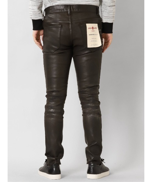 semantic design(セマンティックデザイン)の「セマンティックデザイン MADE IN JAPAN ソフトレザーコーティング スキニーデニム(デニムパンツ・メンズ・ダークウッド/ブラック・S/X-LARGE/LARGE/MEDIUM)」の7枚目の写真