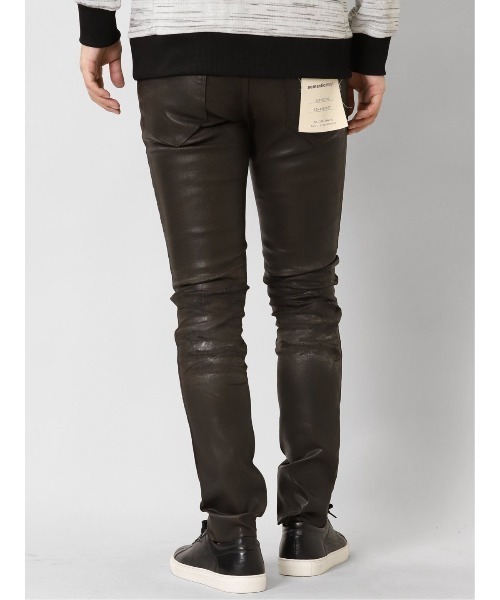 semantic design(セマンティックデザイン)の「セマンティックデザイン MADE IN JAPAN ソフトレザーコーティング スキニーデニム(デニムパンツ・メンズ・ダークウッド/ブラック・S/X-LARGE/LARGE/MEDIUM)」の13枚目の写真