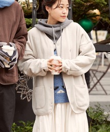 mittan CT-４１グレー ノーカラージャケット 前面ポケット付き TASCLAP掲載】ハイブリッドモッサラウンドカラージャケット｜メンズ