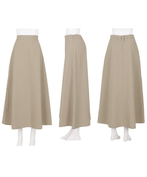 KOBE LETTUCE（コウベレタス）の「ぽこぽこフラワーエンボスフレアスカート（スカート・レディース・ブラック/グレイッシュベージュ/グリーン系・FREE）」の10枚目の写真