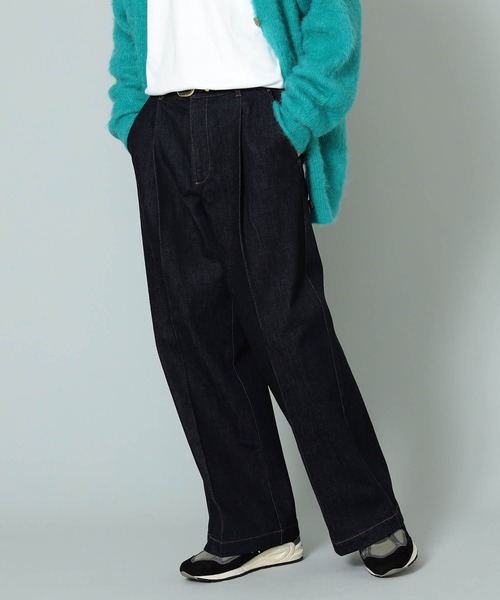 BeAMS DOT(ビームスドット)の「【WEB限定/UNISEX】BeAMS DOT / タックフレアデニム(デニムパンツ・メンズ・インディゴブルー・M-Short/S-Regular/XL-Regular/M-Regular/XL-Long/XL-Short/S-Long/S-Short/XS-Regular/L-Long/L-Short/M-Long/L-Regular/XS-Short/XS-Long)」の6枚目の写真