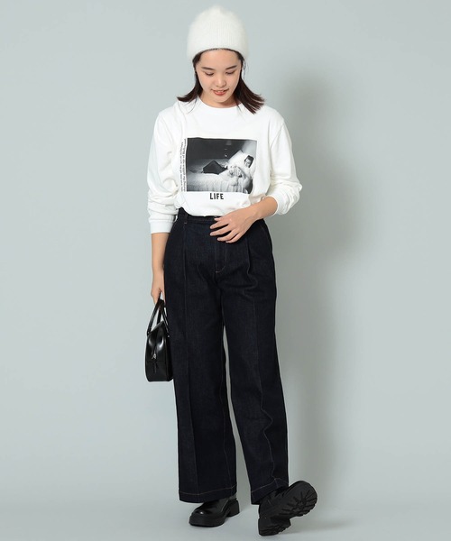 BeAMS DOT(ビームスドット)の「【WEB限定/UNISEX】BeAMS DOT / タックフレアデニム(デニムパンツ・メンズ・インディゴブルー・M-Short/S-Regular/XL-Regular/M-Regular/XL-Long/XL-Short/S-Long/S-Short/XS-Regular/L-Long/L-Short/M-Long/L-Regular/XS-Short/XS-Long)」の12枚目の写真
