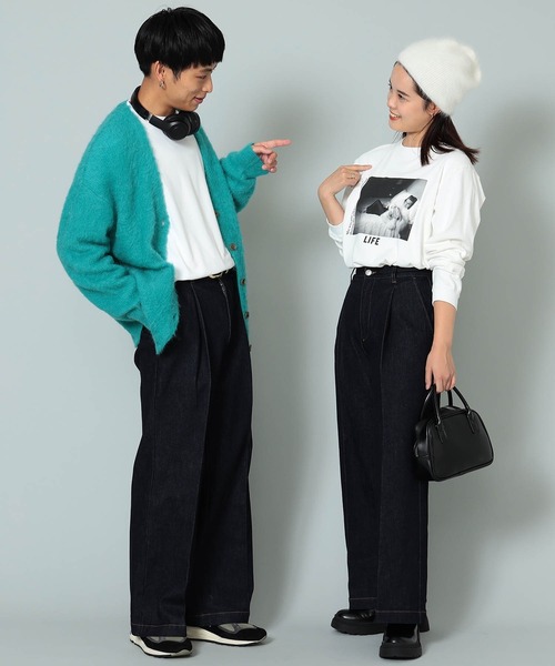 BeAMS DOT(ビームスドット)の「【WEB限定/UNISEX】BeAMS DOT / タックフレアデニム(デニムパンツ・メンズ・インディゴブルー・M-Short/S-Regular/XL-Regular/M-Regular/XL-Long/XL-Short/S-Long/S-Short/XS-Regular/L-Long/L-Short/M-Long/L-Regular/XS-Short/XS-Long)」の14枚目の写真