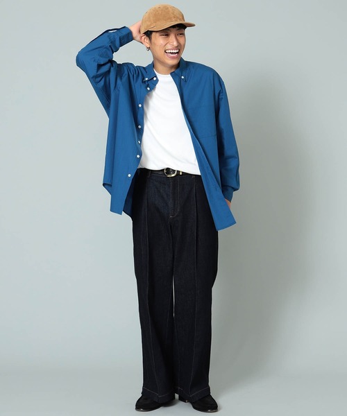 BeAMS DOT(ビームスドット)の「【WEB限定/UNISEX】BeAMS DOT / タックフレアデニム(デニムパンツ・メンズ・インディゴブルー・M-Short/S-Regular/XL-Regular/M-Regular/XL-Long/XL-Short/S-Long/S-Short/XS-Regular/L-Long/L-Short/M-Long/L-Regular/XS-Short/XS-Long)」の16枚目の写真