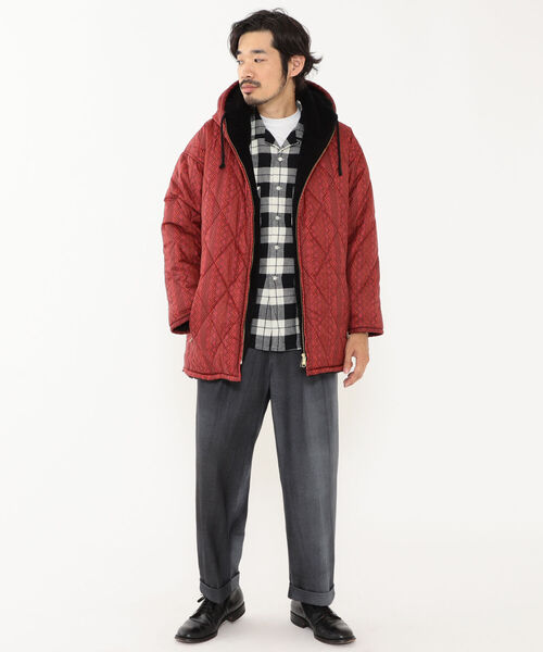 BEAMS PLUS(ビームスプラス)の「BEAMS PLUS / モナリザ リバーシブル フーデッド ブルゾン(ブルゾン・メンズ・ネイビー/レッド・SMALL/MEDIUM/LARGE/X-LARGE)」の3枚目の写真