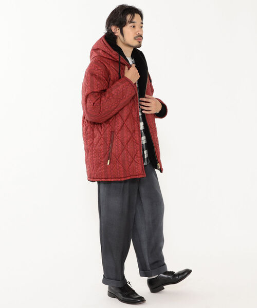 BEAMS PLUS(ビームスプラス)の「BEAMS PLUS / モナリザ リバーシブル フーデッド ブルゾン(ブルゾン・メンズ・ネイビー/レッド・SMALL/MEDIUM/LARGE/X-LARGE)」の4枚目の写真