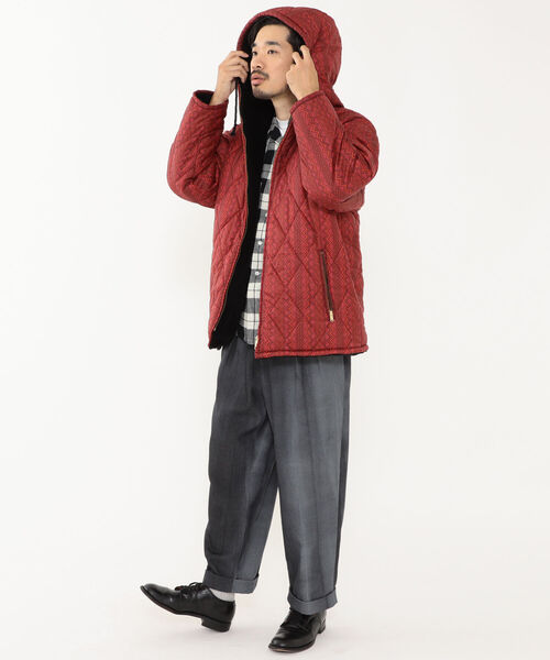 BEAMS PLUS(ビームスプラス)の「BEAMS PLUS / モナリザ リバーシブル フーデッド ブルゾン(ブルゾン・メンズ・ネイビー/レッド・SMALL/MEDIUM/LARGE/X-LARGE)」の5枚目の写真