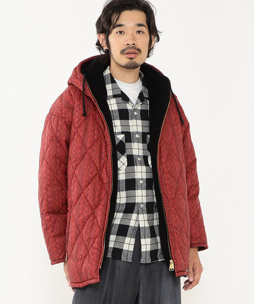 BEAMS PLUS(ビームスプラス)の「BEAMS PLUS / モナリザ リバーシブル フーデッド ブルゾン(ブルゾン・メンズ・ネイビー/レッド・SMALL/MEDIUM/LARGE/X-LARGE)」の7枚目の写真