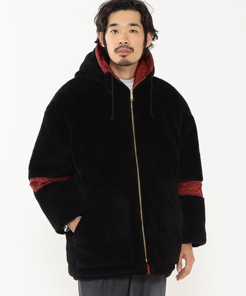 BEAMS PLUS(ビームスプラス)の「BEAMS PLUS / モナリザ リバーシブル フーデッド ブルゾン(ブルゾン・メンズ・ネイビー/レッド・SMALL/MEDIUM/LARGE/X-LARGE)」の10枚目の写真