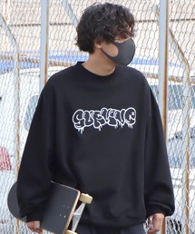 ILL'S | ビッグシルエット イラストバックプリント / 刺繍ロゴ プルオーバースウェット【ILL’S】(スウェット)