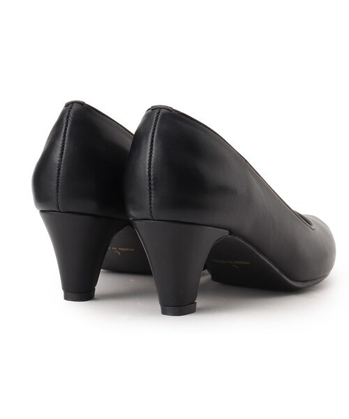 SHOO・LA・RUE（シューラルー）の「◆【入卒/消臭/耐滑】ポインテッドヒールパンプス（パンプス・レディース・ナチュラル/ブラック・25/45/35）」の4枚目の写真