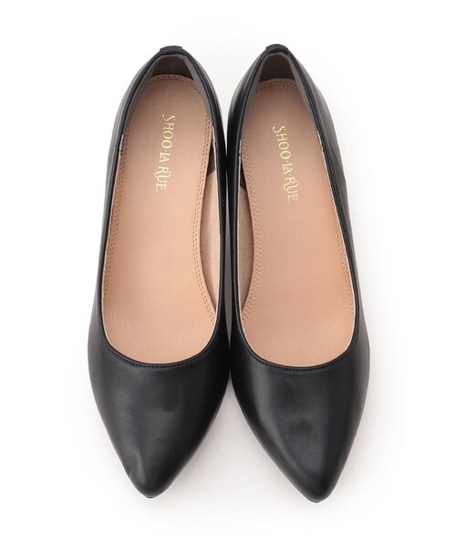 SHOO・LA・RUE（シューラルー）の「◆【入卒/消臭/耐滑】ポインテッドヒールパンプス（パンプス・レディース・ナチュラル/ブラック・25/45/35）」の5枚目の写真