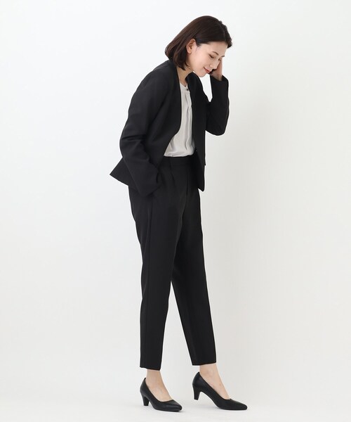 SHOO・LA・RUE（シューラルー）の「◆【入卒/消臭/耐滑】ポインテッドヒールパンプス（パンプス・レディース・ナチュラル/ブラック・25/45/35）」の8枚目の写真