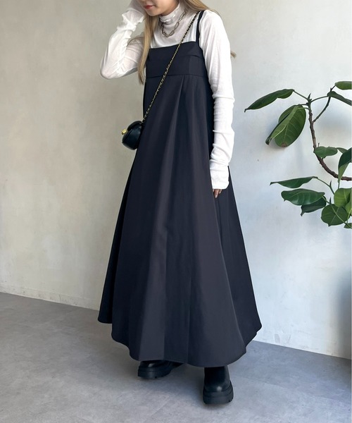 prose verse(プロズヴェール)の「《WEB限定》ハイネックユビヌキシアーメロープルオーバー(Tシャツ/カットソー・レディース・ブラウン/ブラック/パープル/オフホワイト・MEDIUM)」の10枚目の写真