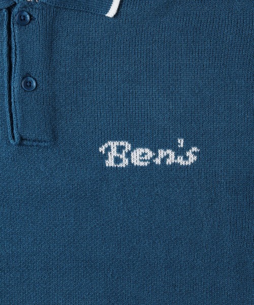 BEN DAVIS（ベンデイビス）の「【BEN DAVIS】レタードニットポロ（ニット/セーター・メンズ・ブラック/ブルー・L/XL/M）」の13枚目の写真