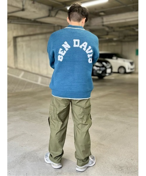 BEN DAVIS（ベンデイビス）の「【BEN DAVIS】レタードニットポロ（ニット/セーター・メンズ・ブラック/ブルー・L/XL/M）」の21枚目の写真