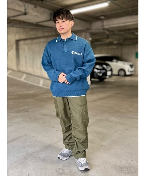 BEN DAVIS（ベンデイビス）の「【BEN DAVIS】レタードニットポロ（ニット/セーター・メンズ・ブラック/ブルー・L/XL/M）」の20枚目の写真