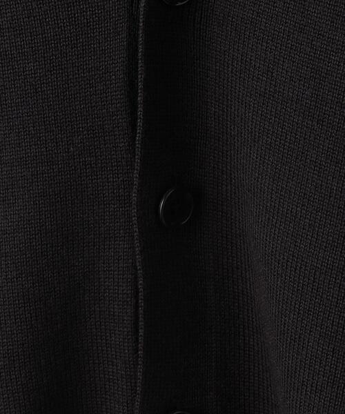 green label relaxing（グリーンレーベルリラクシング）の「シルクミックス 天竺 Vネック カーディガン（カーディガン/ボレロ・メンズ・パープル/オリーブ/ダークグレー・M/S/L）」の15枚目の写真